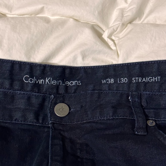 Calvin Klein Men’s Denim 38x40 Straight Leg - Picture 4 of 4
